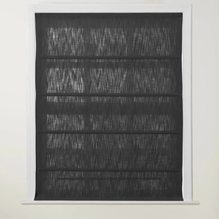 Chadmade Cary Linen Cordless Plain Roman Roman Shade