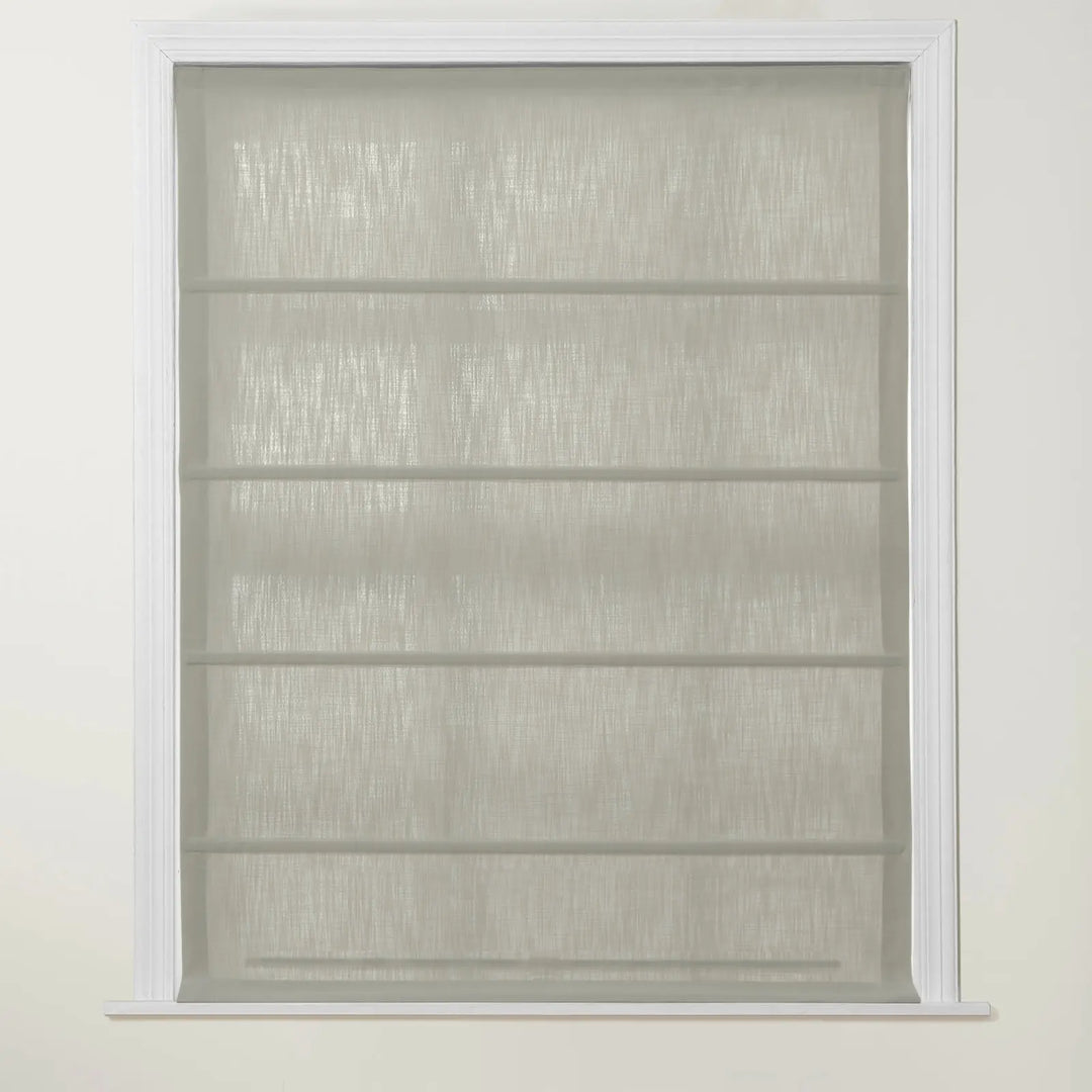 Chadmade Cary Linen Cordless Plain Roman Roman Shade