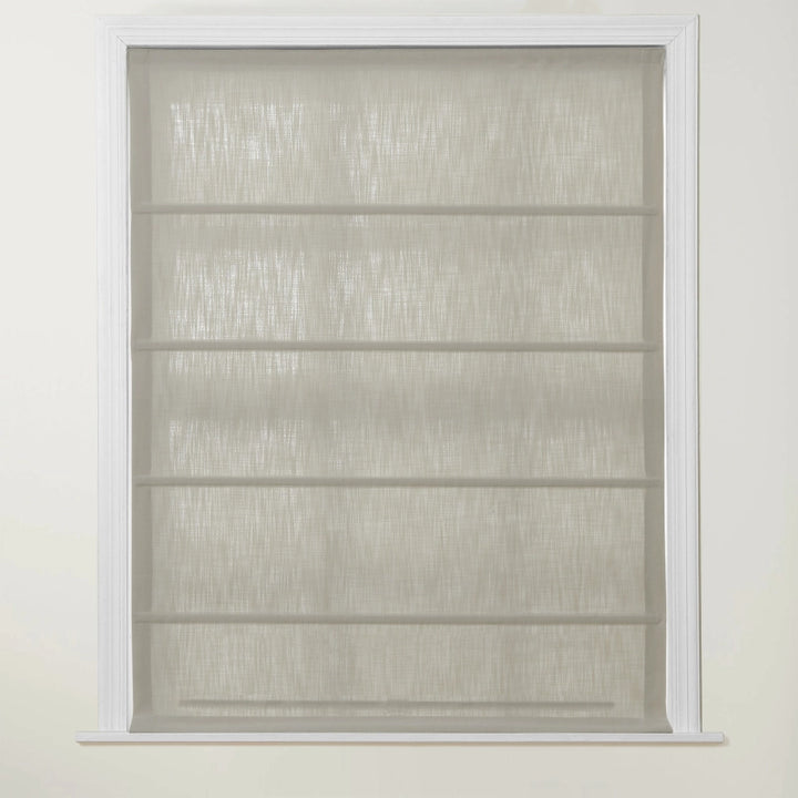 Chadmade Cary Linen Cordless Plain Roman Roman Shade
