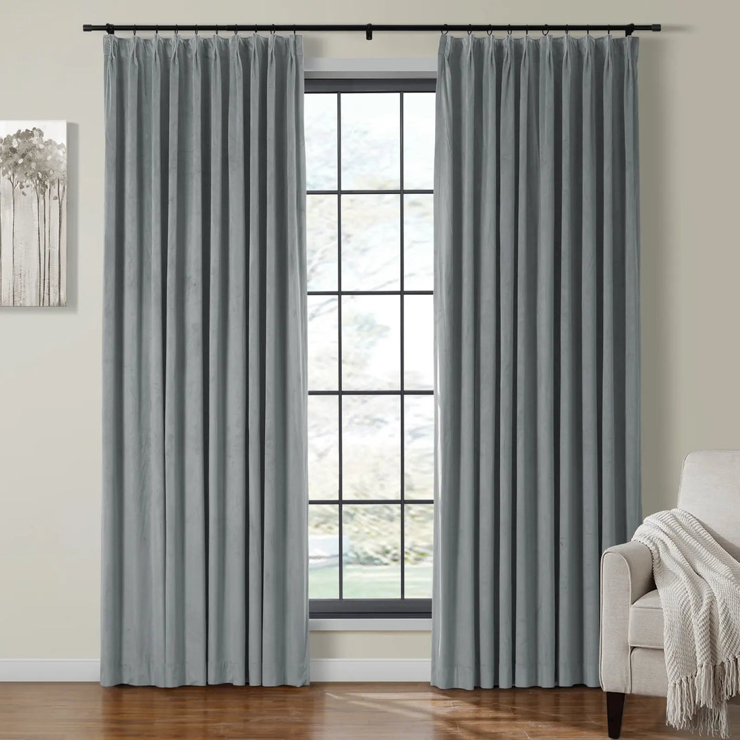 Leon Velvet Curtain Pinch Pleat