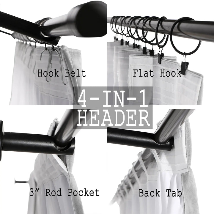 Leon Velvet Curtain 4-In-1