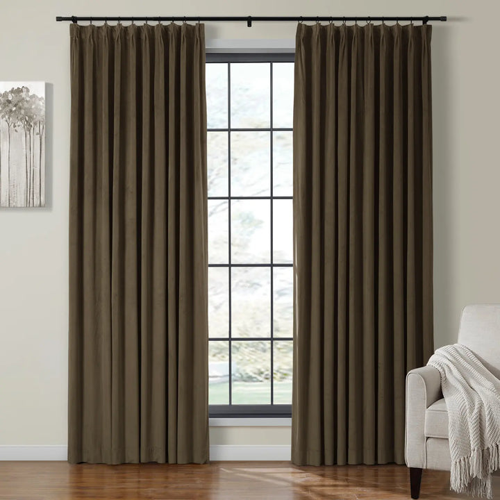 Leon Velvet Curtain Pinch Pleat