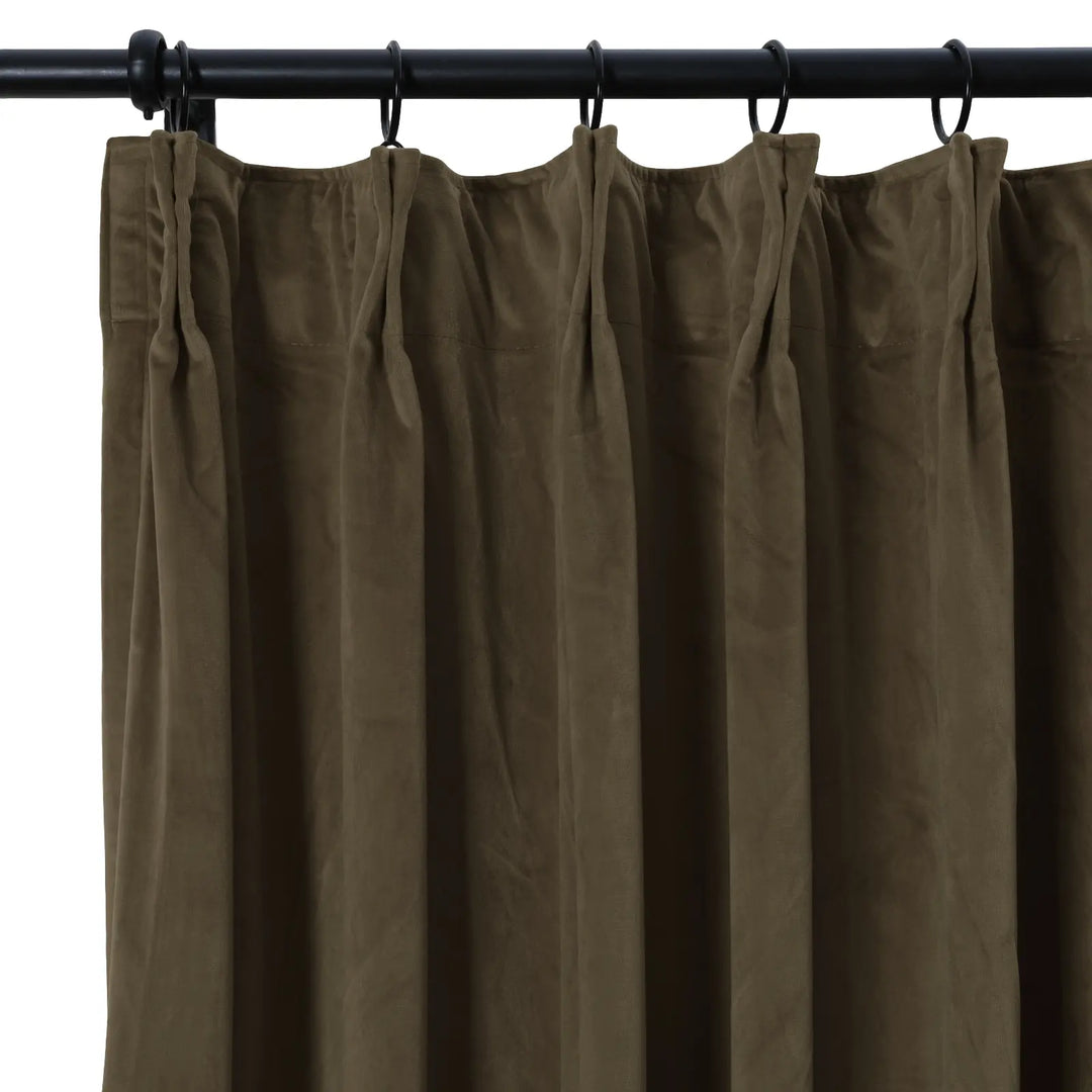 Leon Velvet Curtain Pinch Pleat