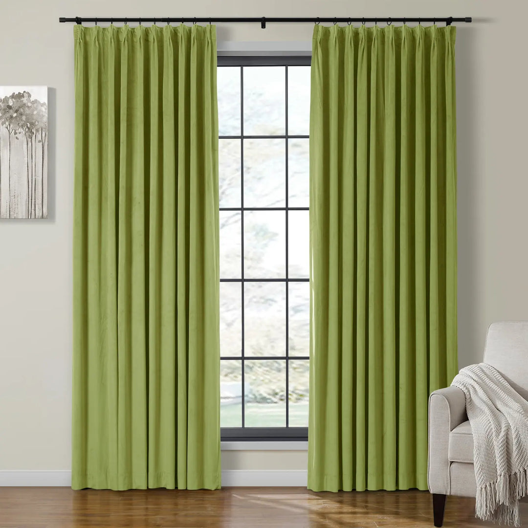 Leon Velvet Curtain Pinch Pleat
