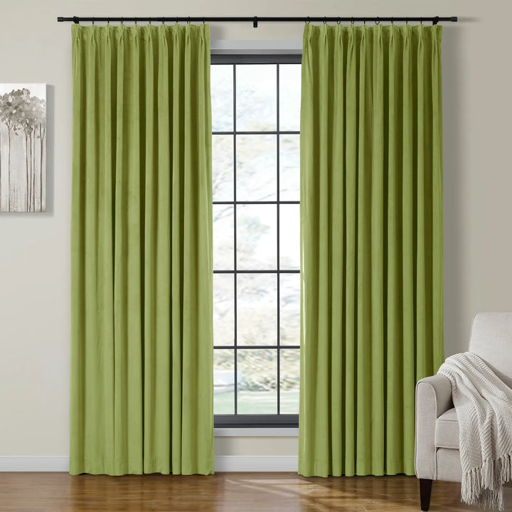 Leon Velvet Curtain Pinch Pleat