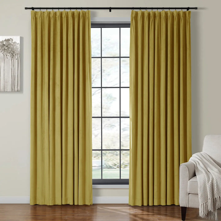 Leon Velvet Curtain Pinch Pleat