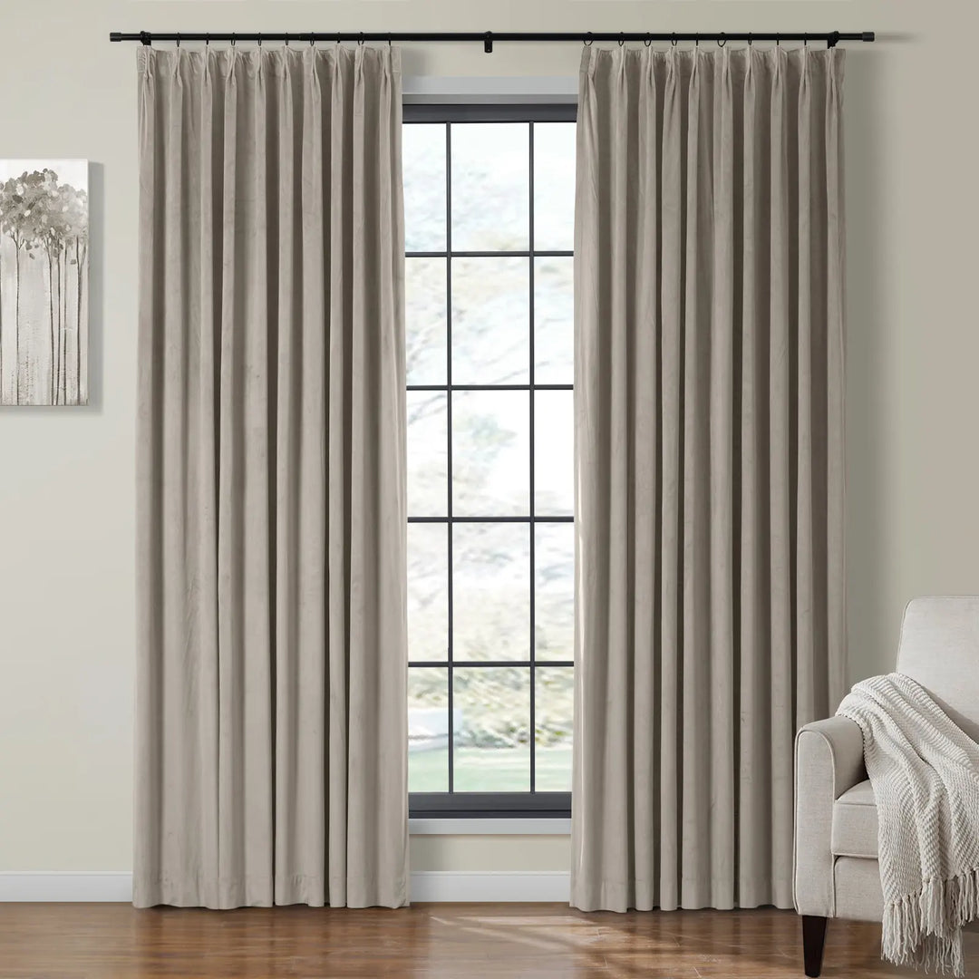 Leon Velvet Curtain Pinch Pleat