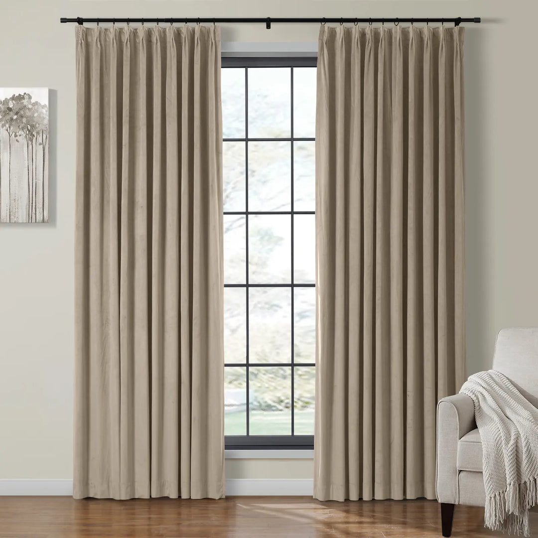 Leon Velvet Curtain Pinch Pleat