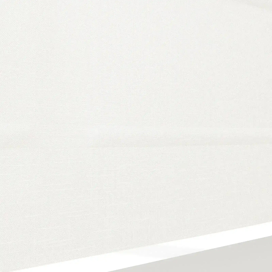 Percy Fan Shaped Roman Shades Cord Lift White Detail - ChadMade