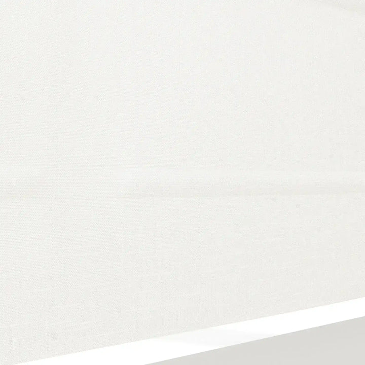 Percy Fan Shaped Roman Shades Cord Lift White Detail - ChadMade