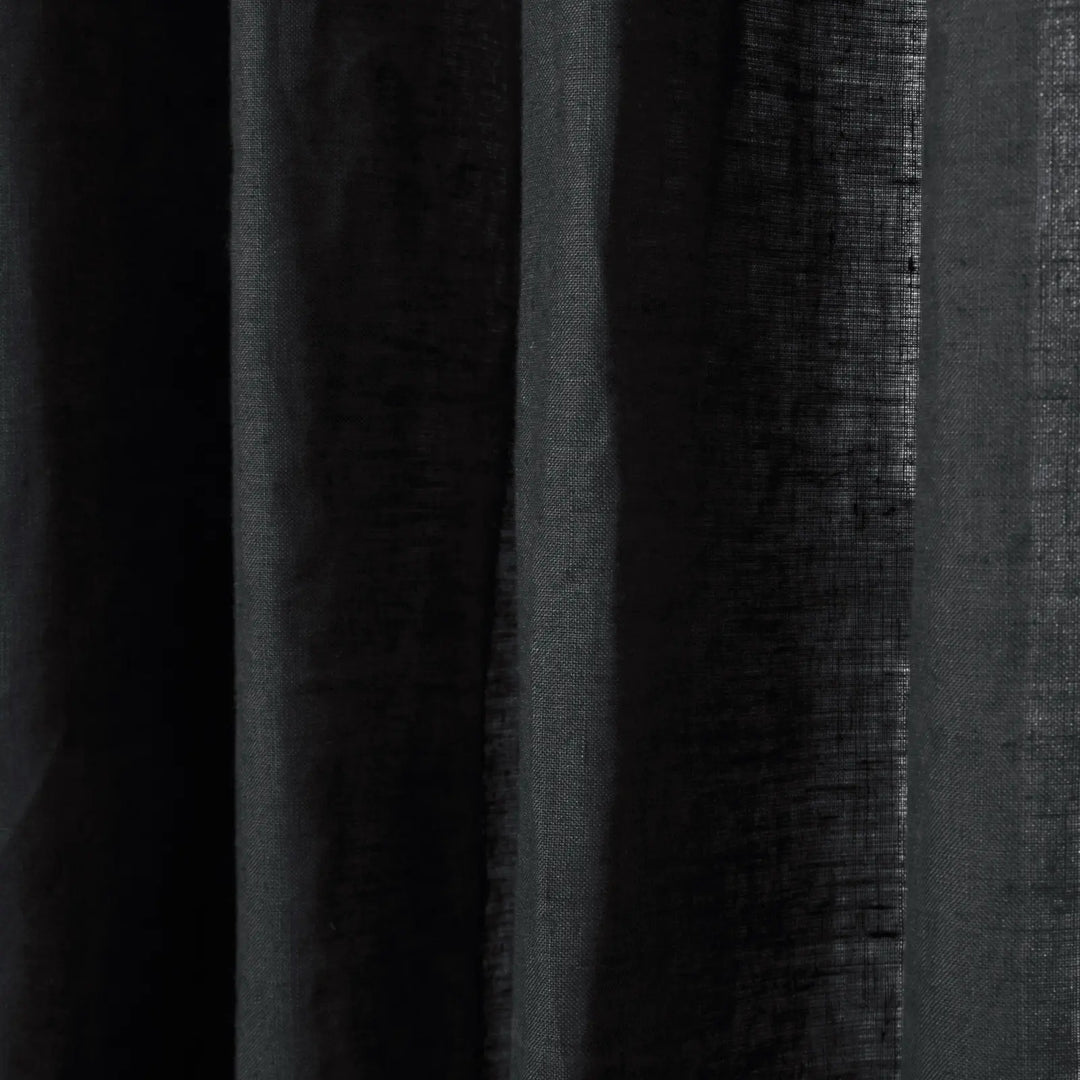 Tonia 100% Linen Curtains Pinch Pleat