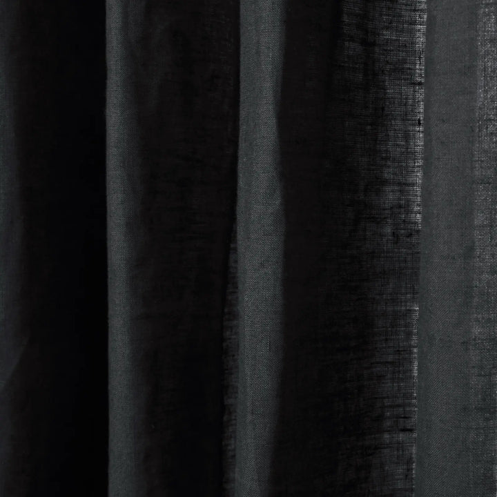 Tonia 100% Linen Curtains Pinch Pleat