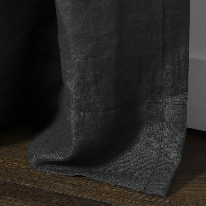 Tonia 100% Linen Curtains Pinch Pleat
