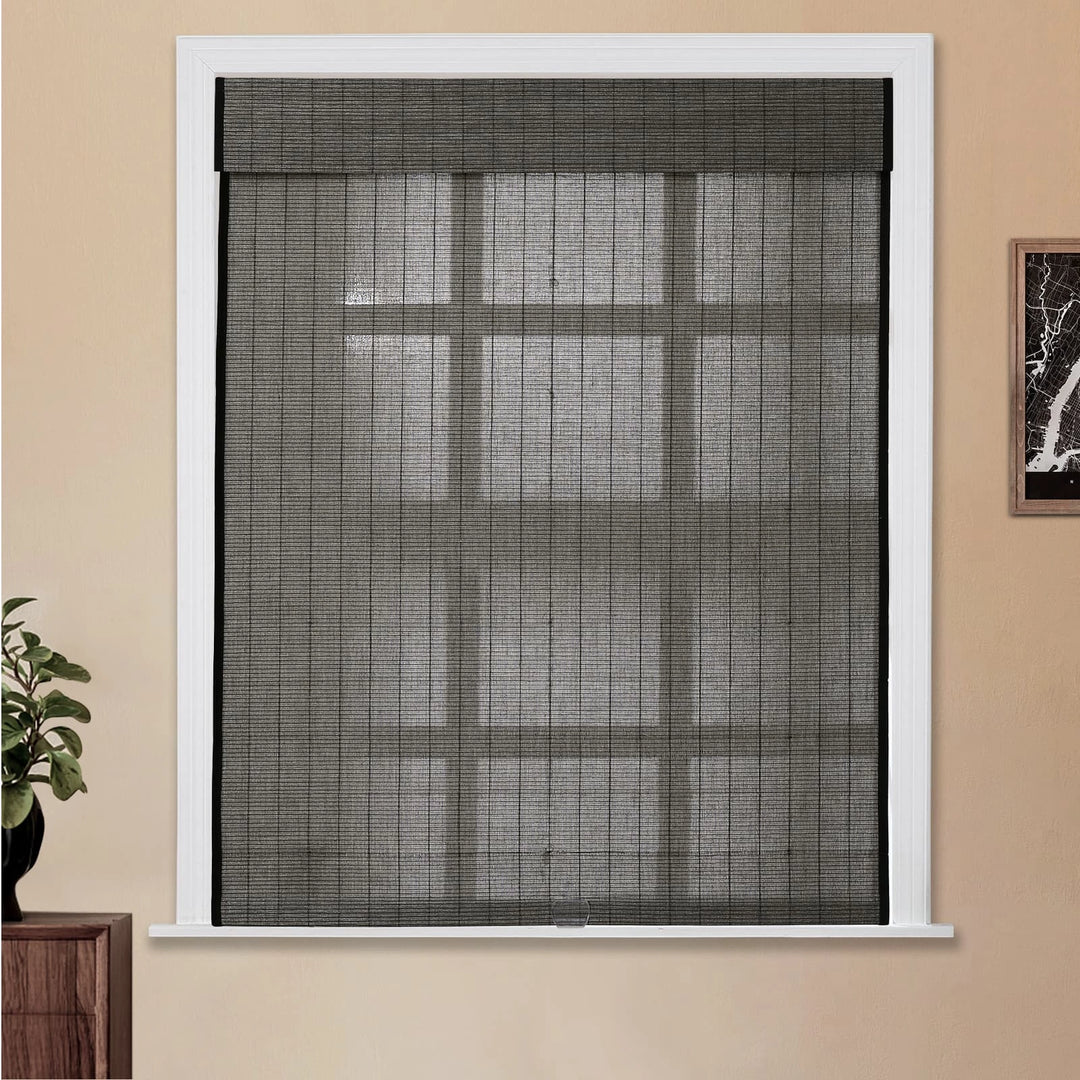 Night Neutral Bamboo Shade-Middle Grey