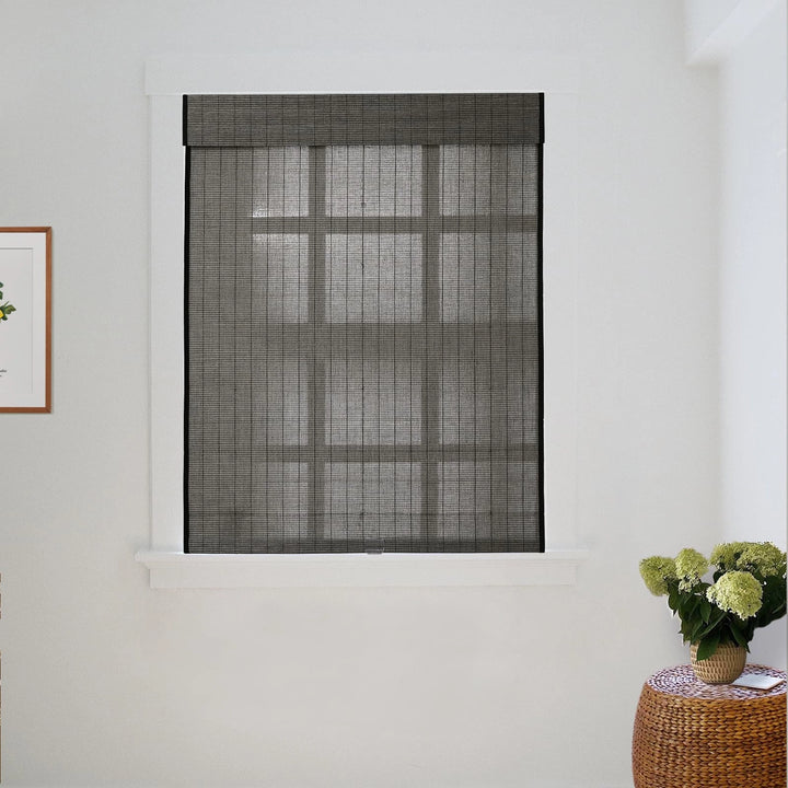 Night Neutral Bamboo Shade-Middle Grey
