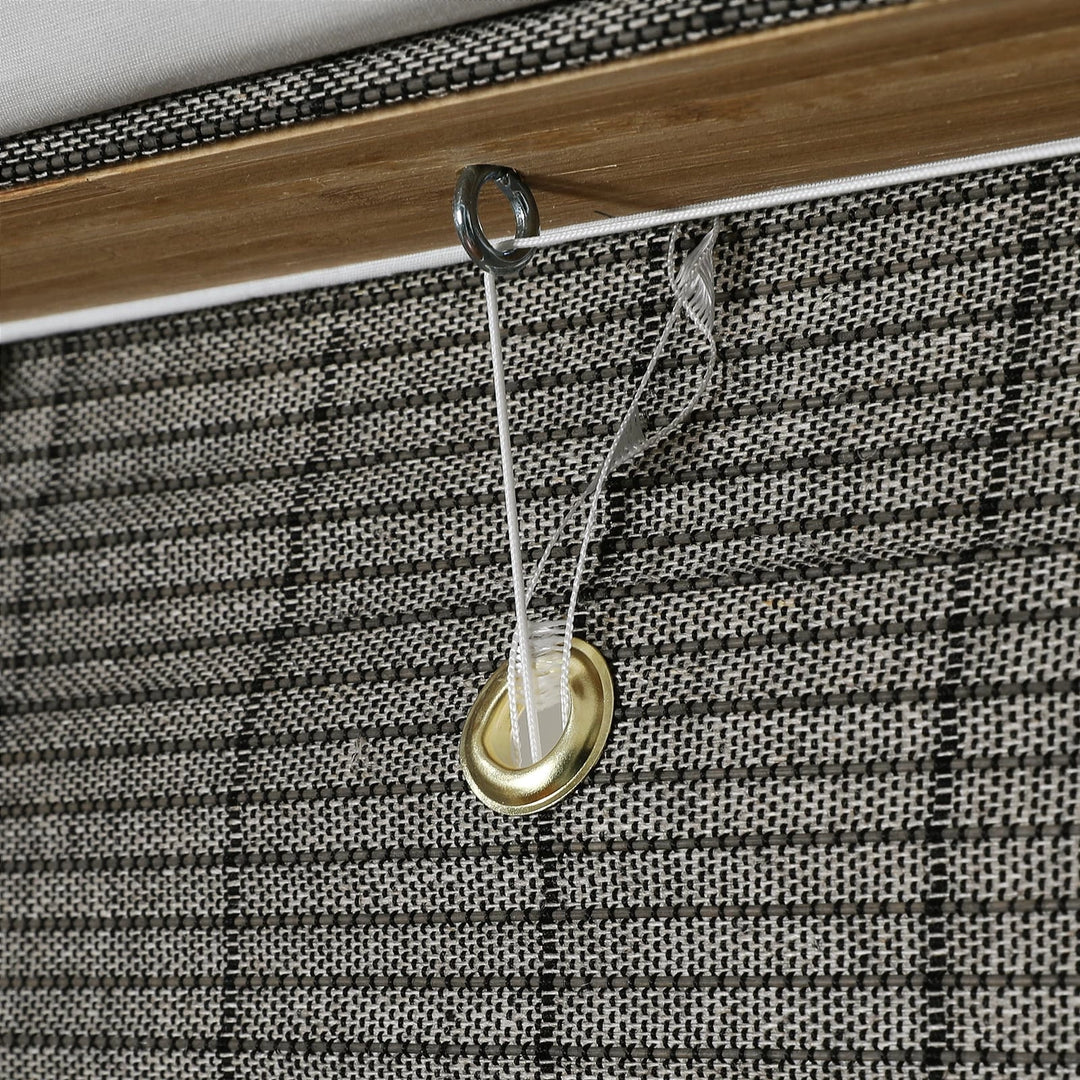 Night Neutral Bamboo Shade-Middle Grey