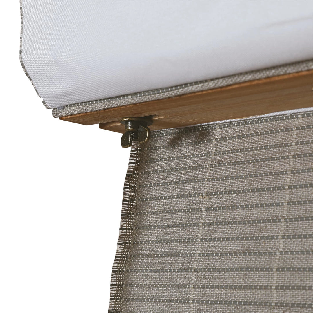 Night Neutral Woven Bamboo Shade-Stone