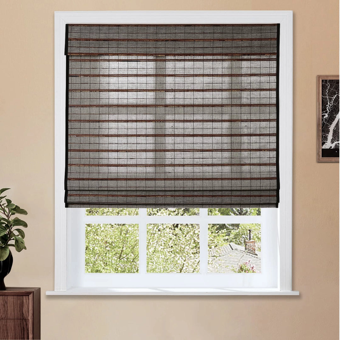 Night Neutral Woven Bamboo Shade-Shade Tree