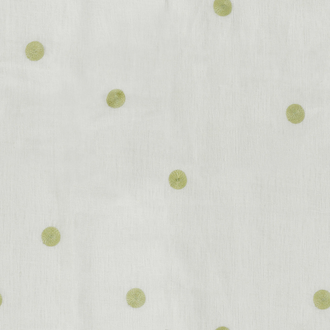 Lina Linen Sheer Dots Curtain Parisian Pleat