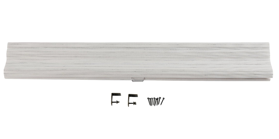 Rain Neutral Flax Woven Bamboo Shade-Rice White