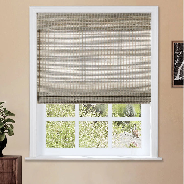 Wind Natural Woven Wood Shade-Woodsmoke