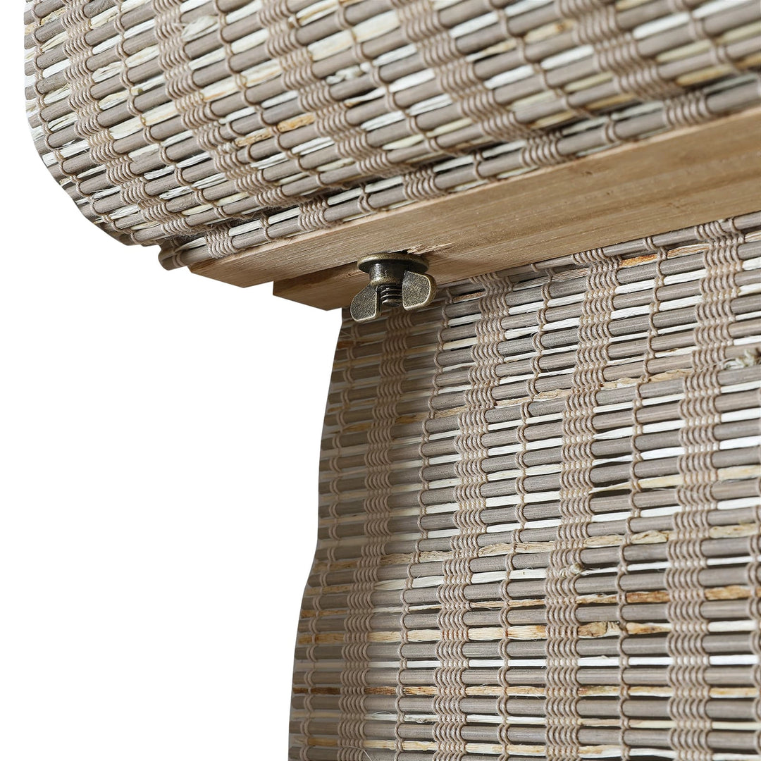 Wind Natural Woven Wood Shade-Woodsmoke