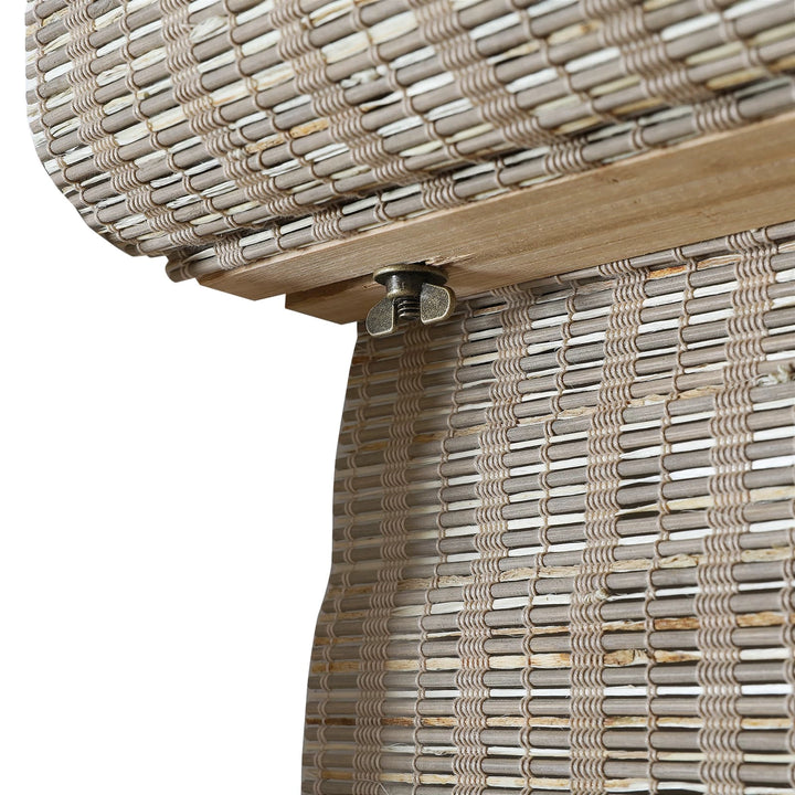 Wind Natural Woven Wood Shade-Woodsmoke