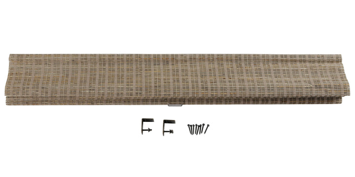 Wind Natural Woven Wood Shade-Woodsmoke