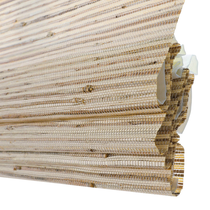 Neutral Ramie Paper Bamboo Woven Shade-Beige Brown