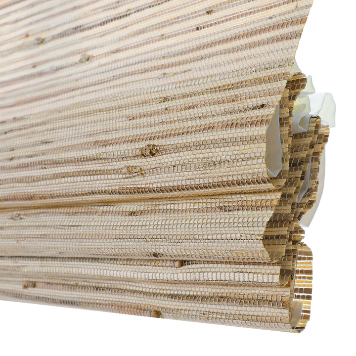 Neutral Ramie Woven Shade - Beige Brown