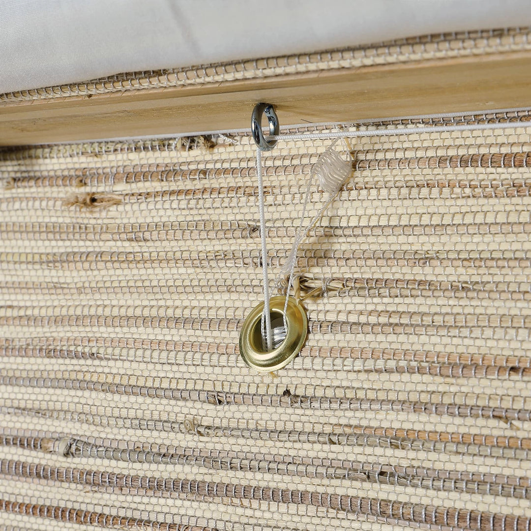 Neutral Ramie Woven Shade - Beige Brown