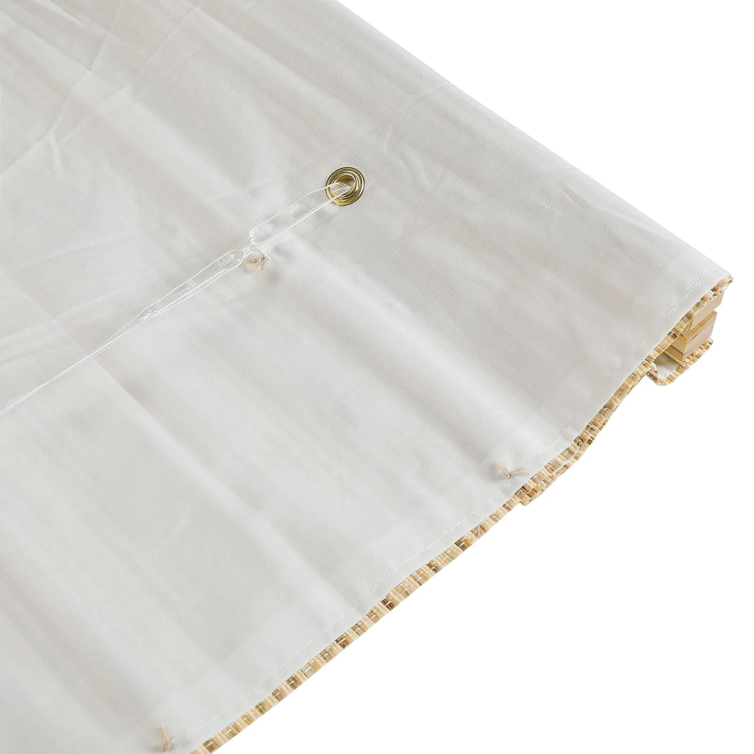 Neutral Ramie Woven Shade - Beige Brown