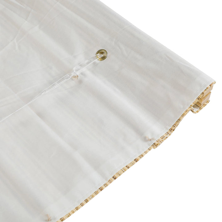 Neutral Ramie Woven Shade - Beige Brown