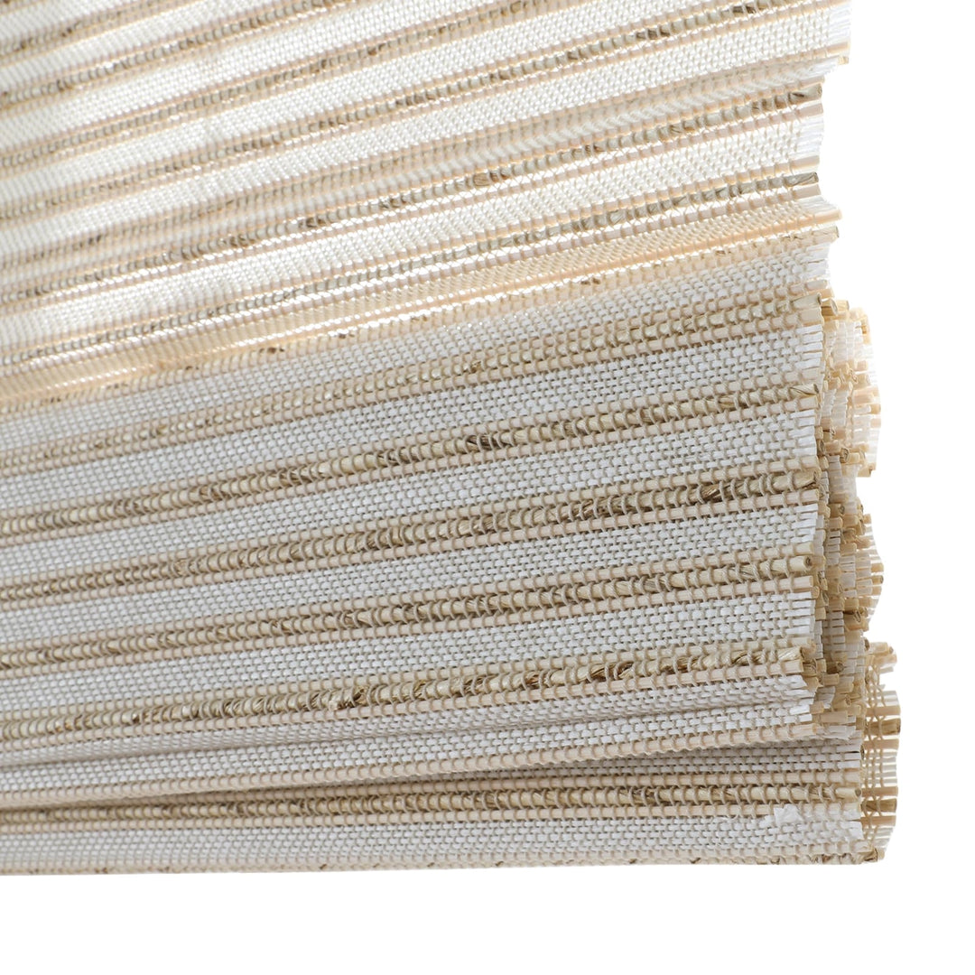 Neutral Paper Ramie Bamboo Woven Shade - Cream