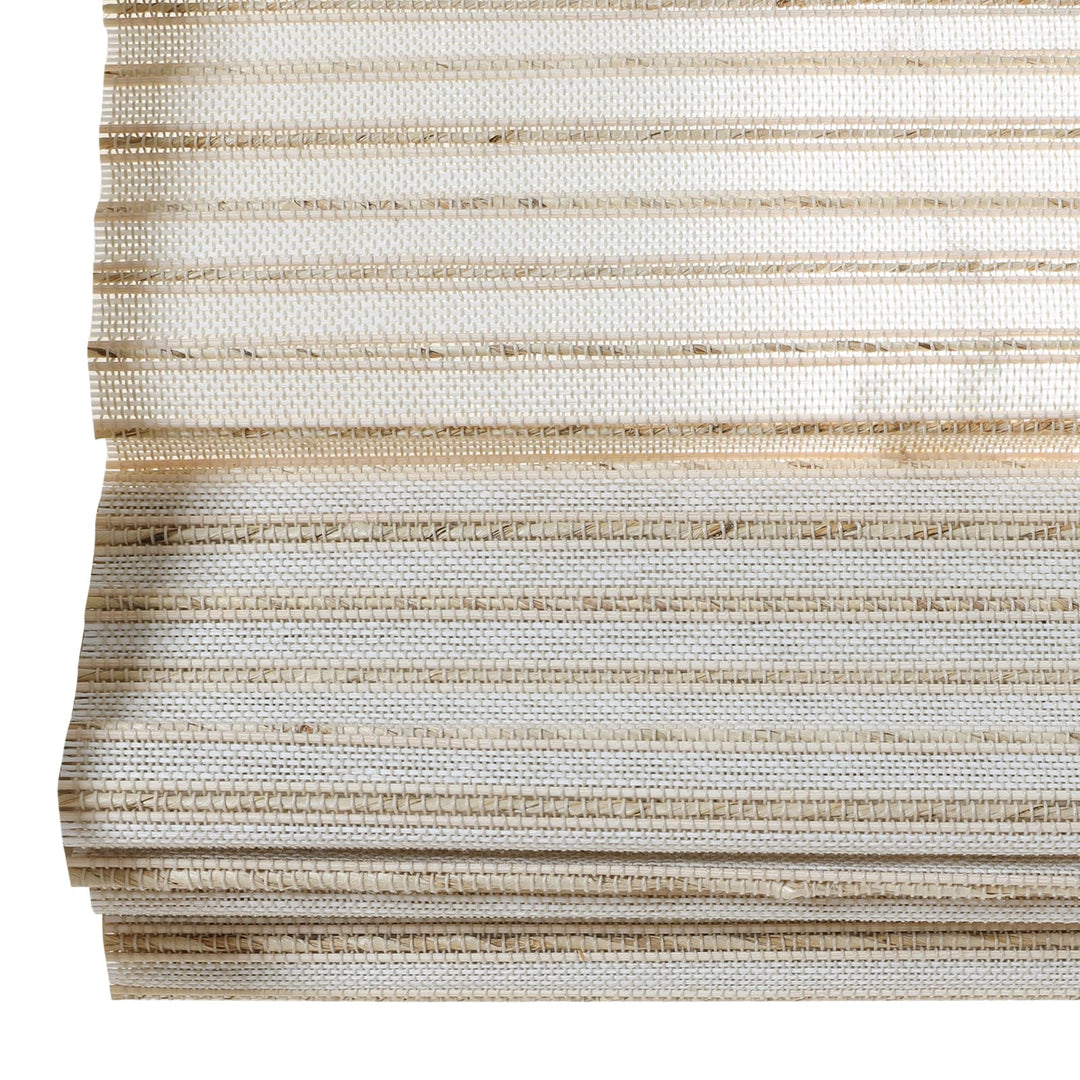 Neutral Paper Ramie Bamboo Woven Shade - Cream