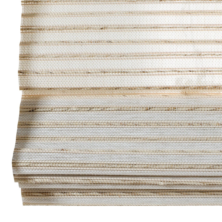 Neutral Paper Ramie Bamboo Woven Shade - Cream