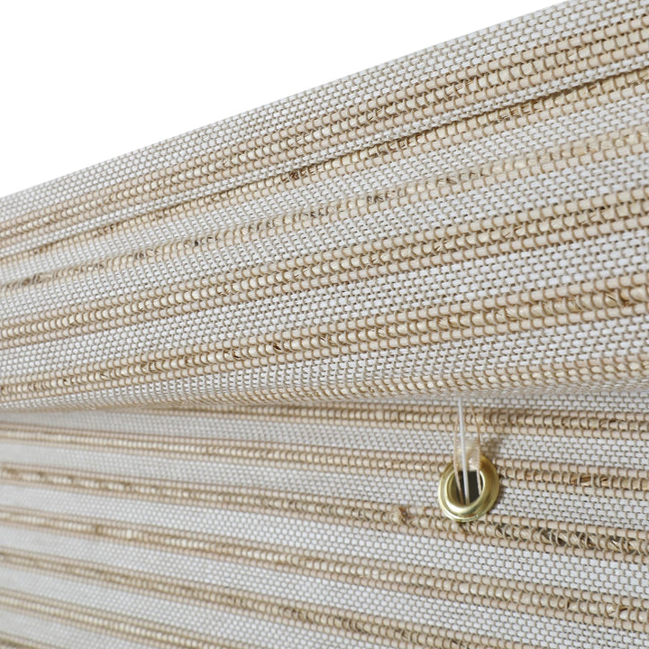 Neutral Paper Ramie Bamboo Woven Shade-Cream