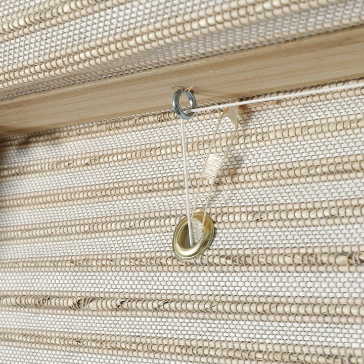 Neutral Paper Ramie Bamboo Woven Shade - Cream