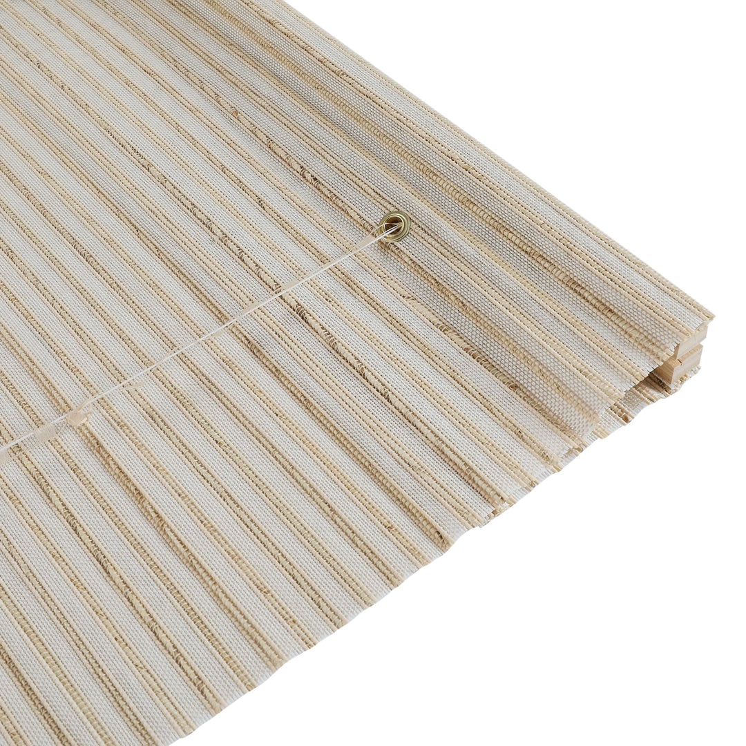 Neutral Paper Ramie Bamboo Woven Shade - Cream