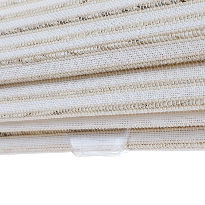 Neutral Paper Ramie Bamboo Woven Shade - Sand White