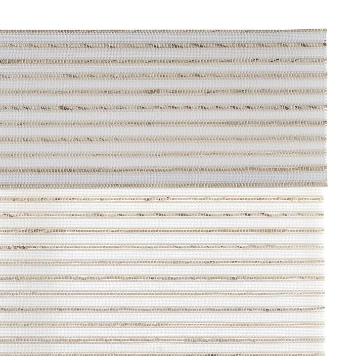 Neutral Paper Ramie Woven Wood Shade - Sand White