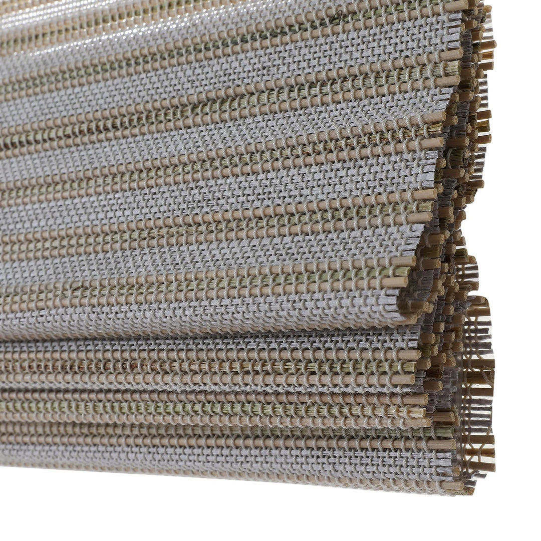 Rain Neutral Paper Woven Bamboo Shade-Light Tan
