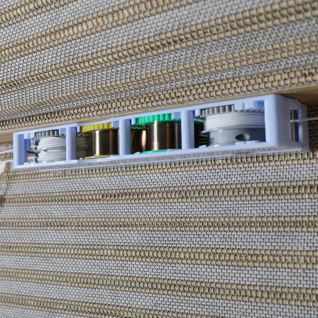 Rain Neutral Paper Woven Bamboo Shade-Light Tan