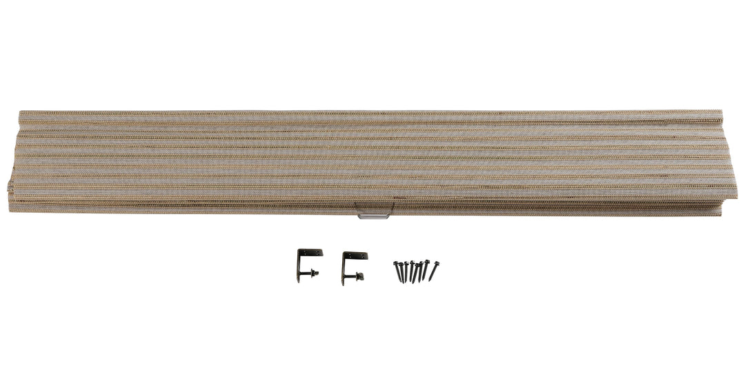 Rain Neutral Paper Woven Bamboo Shade-Light Tan