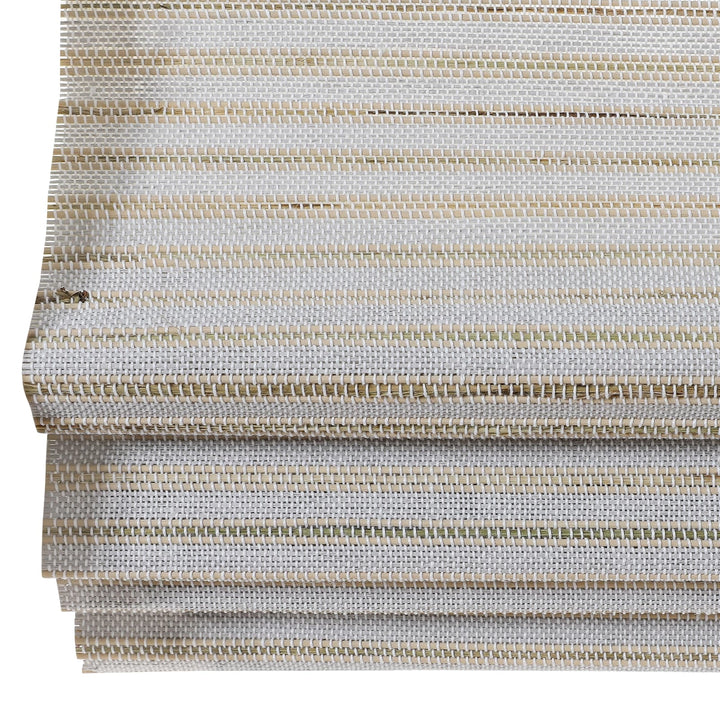Rain Neutral Ramie Bamboo Woven Shade - Birch White