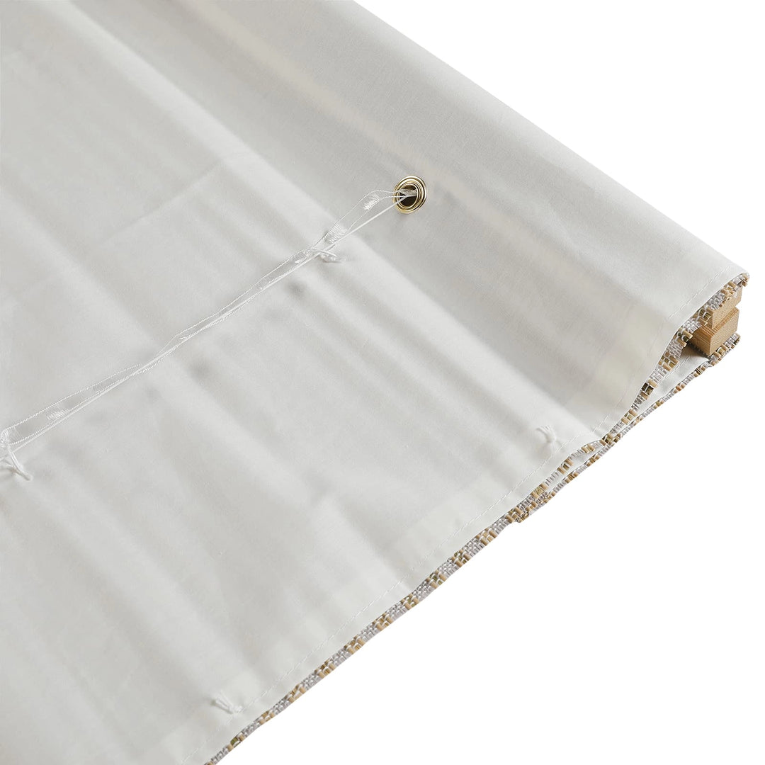 Rain Neutral Ramie Bamboo Woven Shade - Birch White