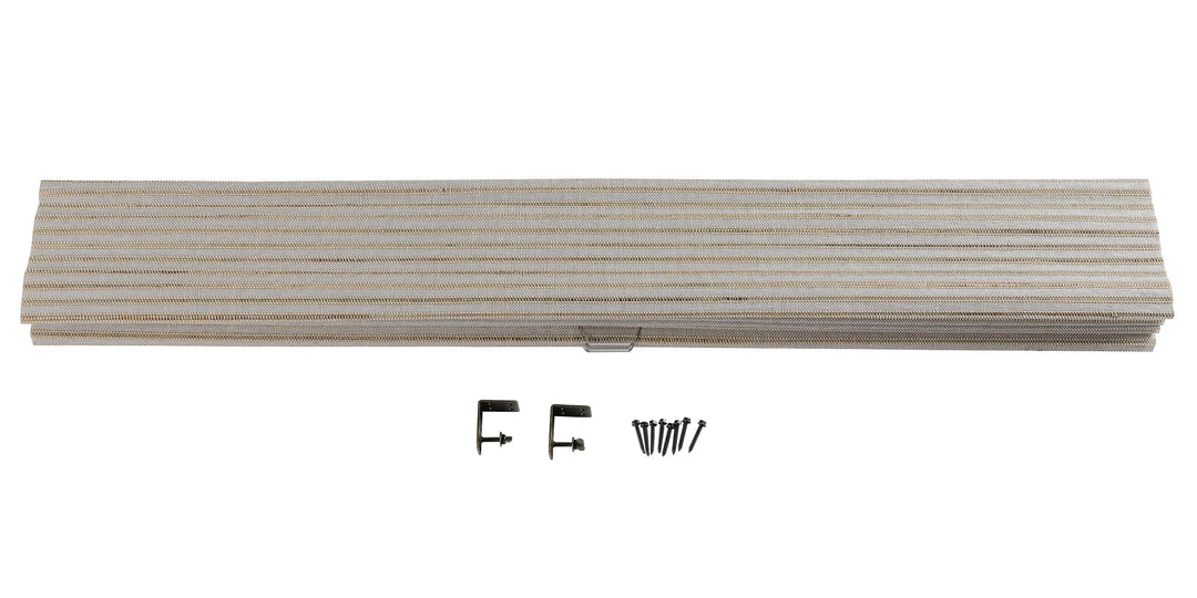 Rain Neutral Ramie Bamboo Woven Shade - Birch White