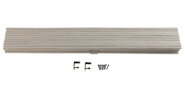 Rain Neutral Ramie Bamboo Woven Shade - Birch White