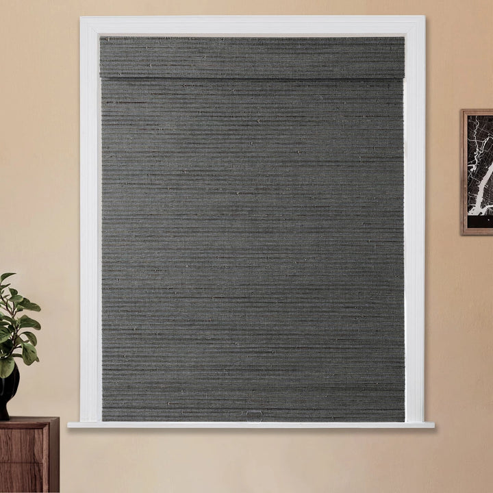 Rain Neutral Paper Bamboo Woven Shade-Ocean