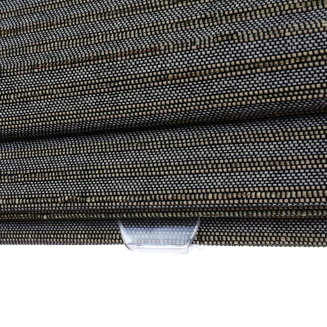 Rain Neutral Paper Bamboo Woven Shade-Ocean